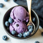 Easy No-Egg Blueberry Ice Cream Recipe